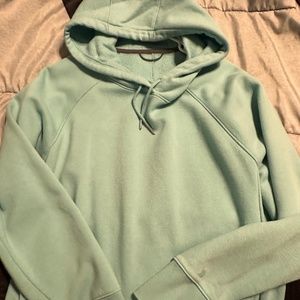 Men’s light blue hoodie.